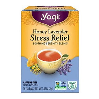 yogi Stress Relief蜂蜜薰衣草茶包 無咖啡因, 1.81g, 16包, 1盒