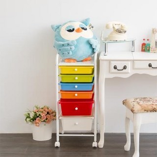 H&R安室家 六層抽屜收納箱 G206CA, 詳見包裝, 熱情紅、柳橙色、鵝黃、草綠、天空藍、氣質白