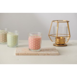 生命之花香薰蠟燭，天然精油香氛，持久淡雅，居家香氛，舒緩身心，精美裝飾, 720g, 1套, 紅色6個一套