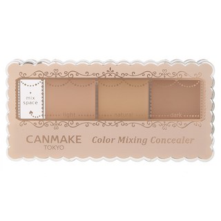 CANMAKE Color Mixing三色遮瑕膏, 01淺米色, 1盒