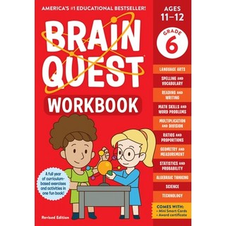 (英文圖書)Brain Quest Workbook: 6th Grade Revised Edition 平裝版, Workman Kids, 英文