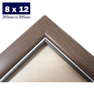 8x12吋高級原木相框 證書框 獎狀框 (20.3x30.5cm) 原木相片框, 1個, 棕色