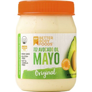 BETTER BODY FOODS 酪梨美乃滋 無麩質 原味, 1個, 444ml