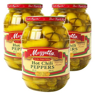 Mezzetta 醋漬小黃椒, 3個, 946ml