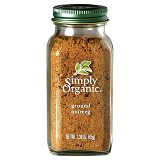 Simply Organic 肉荳蔻粉, 1個, 65克