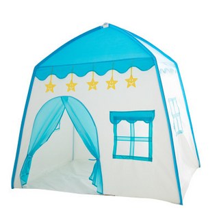 夢幻城堡帳篷 (2色可挑) 兒童球屋 大空間 公主帳篷 王子帳篷 小孩房佈置 兒童遊戲屋 球屋, 王子風城堡帳篷(藍)
