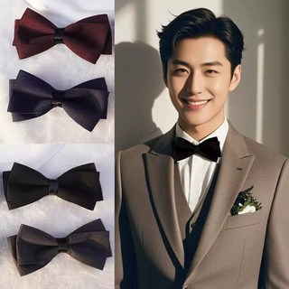 瑪妮新娘飾品 台灣現貨 格紋新郎領結 婚禮伴郎領結 西裝領結