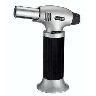 直充式炙燒烘培露營生火烤肉高溫噴火焊槍, 銀色和黑色, 1個