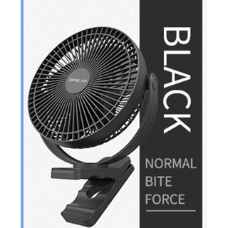 充電式8吋夾式風扇, 黑色