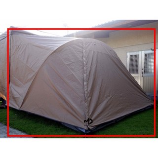 【台灣現貨】客廳帳延伸帳 炊事帳延伸帳 二門二窗 外掛帳 側掛帳 邊帳 延伸帳 外延帳, 卡其色外帳--塑鋼拉鍊