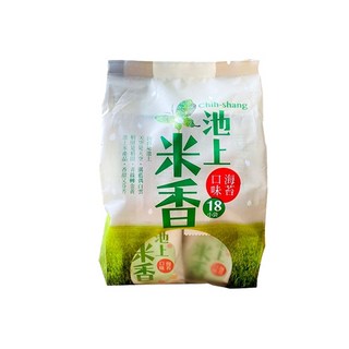 【好米製品】池上鄉農會池上米香海苔口味 (18小包) - 米餅/米香, 180g, 1袋