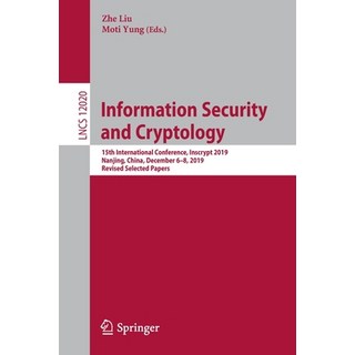(英文圖書) Information Security and Cryptology: 15th International Conference Inscrypt 2019 Nanjing C... 平裝版, Springer, 英文