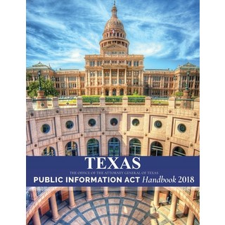 (英文圖書) Texas Public Information Act Handbook 2018 平裝版, Ocotillo Press, 英文