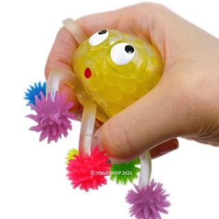 珍珠捏捏章魚怪發洩球 - 減壓紓壓水晶寶寶球療癒捏捏樂擠壓玩具, 彩色, 1個, 5.5cm