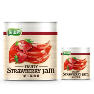梨山牌 草莓果醬，台灣在地草莓製成，無添加人工色素及防腐劑, 900g, 1個