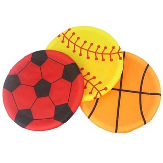 小 布飛盤 布製軟飛盤 直徑26cm 安全飛盤 躲避飛盤 軟式飛盤 布質飛盤, 不挑款 (款式隨機), 1個