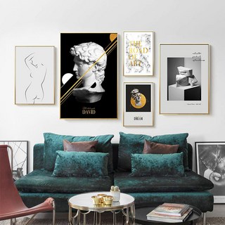 David 掛畫 裝飾畫, B款-金框,30*40CM