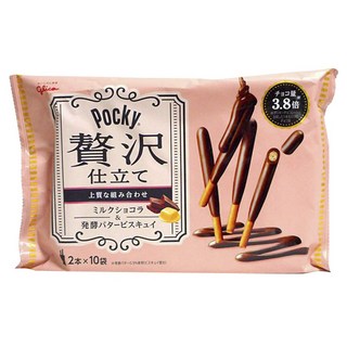 glico 格力高 Pocky 百奇 贅沢餅乾棒 牛奶巧克力口味 10包入, 1個