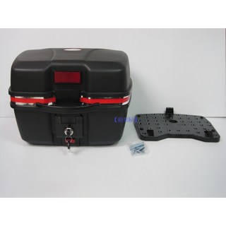 【新北新莊箱架屋】漢堡 007 機車后箱 機車 後行李箱 置物箱 B007 手提式後箱 MIT 台灣製造 手提後箱 快拆, 詳見包裝, 黑色