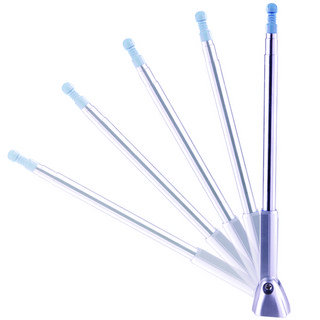 Hypersonic台灣現貨 汽貨車用黏貼式伸縮測距旗桿 車用旗桿 伸縮旗桿 測距旗桿 旗桿, 銀色, 1個