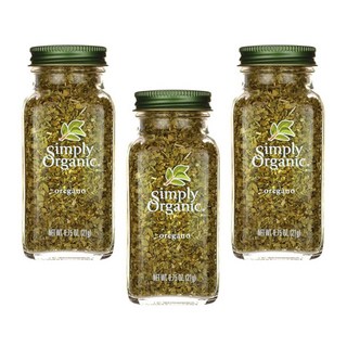 Simply Organic 奧勒岡葉, 3罐, 21g