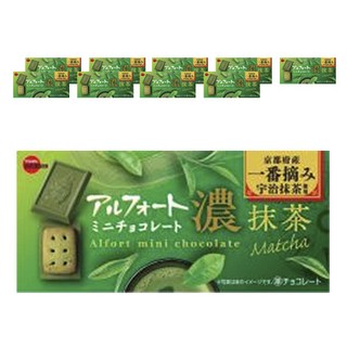 Bourbon Alfort 迷你巧克力濃鬱抹茶口味, 10個