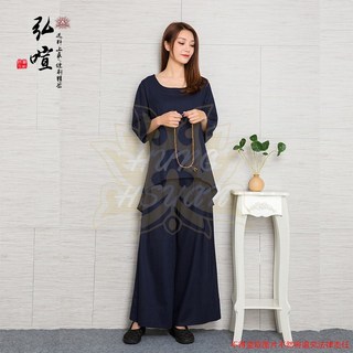 棉麻竹結禪修服/茶服套裝
