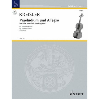 【鼎達文化】Kreisler 克萊斯勒 Praeludium And Allegro 前奏與快板 中提琴樂譜, 詳見包裝