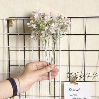 ONEDAY 馬卡龍色梅花草仿真花 家居裝飾 新娘捧花 手捧花 花牆假花, 粉色