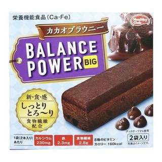 Healthy Club Balance Power Big可可布朗尼風味能量棒 2包入, 80g, 1盒