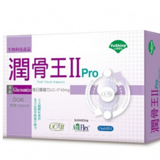 優杏 潤骨王II Pro膠囊60粒/罐 - 關節保健，UC-II配方，靈活自如, 1個, 60顆