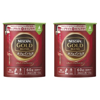 NESCAFE 雀巢咖啡 金牌微研磨咖啡補充罐 低咖啡因, 2個, 1入