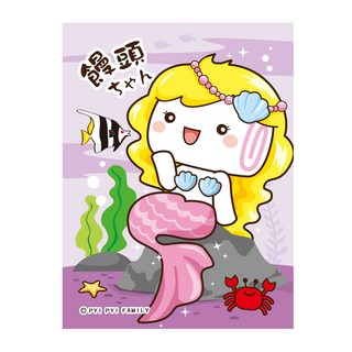 饅頭家族Q版迷你撲克牌(第十四代) 可愛造型 迷你尺寸 聚會娛樂, 紫色, 1個