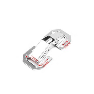 免打孔明裝衣櫃門彈簧鉸鏈, 3吋(贈螺絲)無緩衝