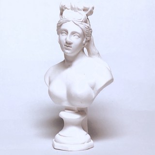 北星文化 迷你石膏像擺飾 素描 桌面裝飾 藝術擺件 居家裝飾品, 琴女