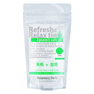 SimSim Japan 維他命C瀉鹽 迷迭香&草本香, 1包, 1.5kg
