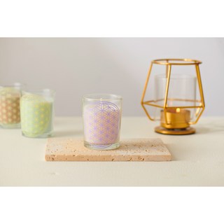 生命之花香薰蠟燭，天然精油香氛，持久淡雅，居家香氛，舒緩身心，精美裝飾, 720g, 1套, 白色6個一套