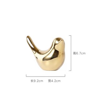 生活市集 金色小鳥 桌面擺飾 北歐風玄關擺設 居家裝飾 拍照道具 網紅推薦, 小號金鳥