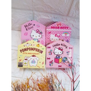 Hello Kitty正版盒裝貼紙 新款透明萬用貼 防水冰箱貼, 酷企鵝透明貼紙,盒裝大小約7*7*2.5cm