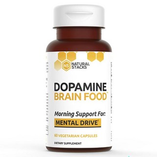 NATURALSTACKS Brain Food多巴胺素食膠囊, 60顆, 1罐
