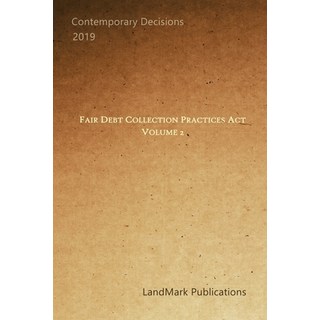 (英文圖書) Fair Debt Collection Practices Act: Volume 2 平裝版, Independently Published, 英文