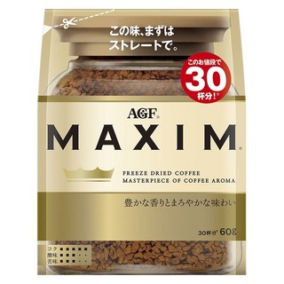 AGF MAXIM 箴言金咖啡粉補充包, 60g, 1包, 1包