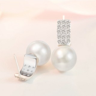 氣質珍珠銀飾耳環 B747 (韓版/抗敏/不褪色)