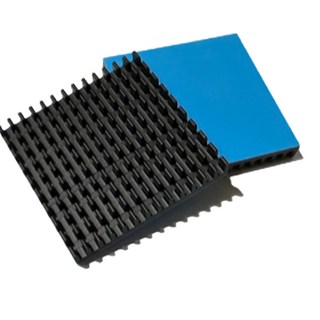 全鋁製散熱片40x40x5mm 顯示卡電子晶片散熱器 (背膠有/無), 黑色款-有背膠