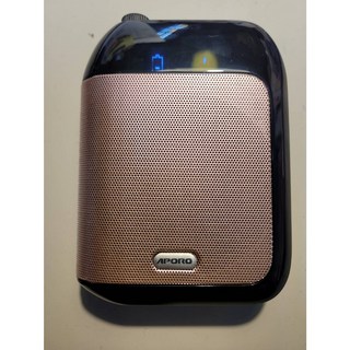 APORO T9 內建2.4G無線接收器擴音器 (單主機 無麥克風)輕巧便攜 教學演講導遊適用, 黑色