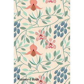 (英文圖書) Password Book: Include Alphabetical Index with Sweet Orchid Flower Seamless 平裝版, Independently Published, 英文