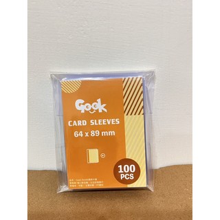 Gook 透明卡套 64x89mm 100張 適用寶可夢PTCG/UA/航海王等 側開式, 側入款, 1個