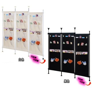 巴塞隆納 旋轉式屏風-頂天立地180公分旋轉式開關門口袋屏風(可當防疫隔間屏風), 黑色