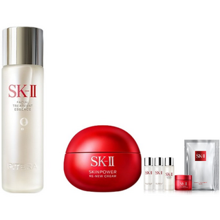 에스케이투 페이셜 트리트먼트 에센스 160ml + 스킨파워 리뉴 크림 50g, 1세트 (+에스케이투 사은품 6개 증정)