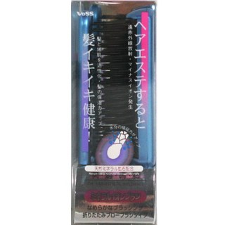 [VESS] 礦物離子梳, 吹矽膠刷IO-900BL, 藍色, 1個